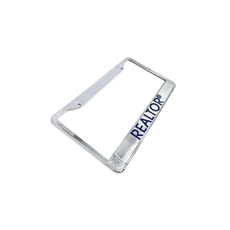 Realtor® Logo License Plate Frame, Silver, Real Estate Agent Supply