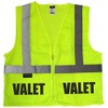 Qraphic Tee Valet Parking Safety Vest with Screen Print Design