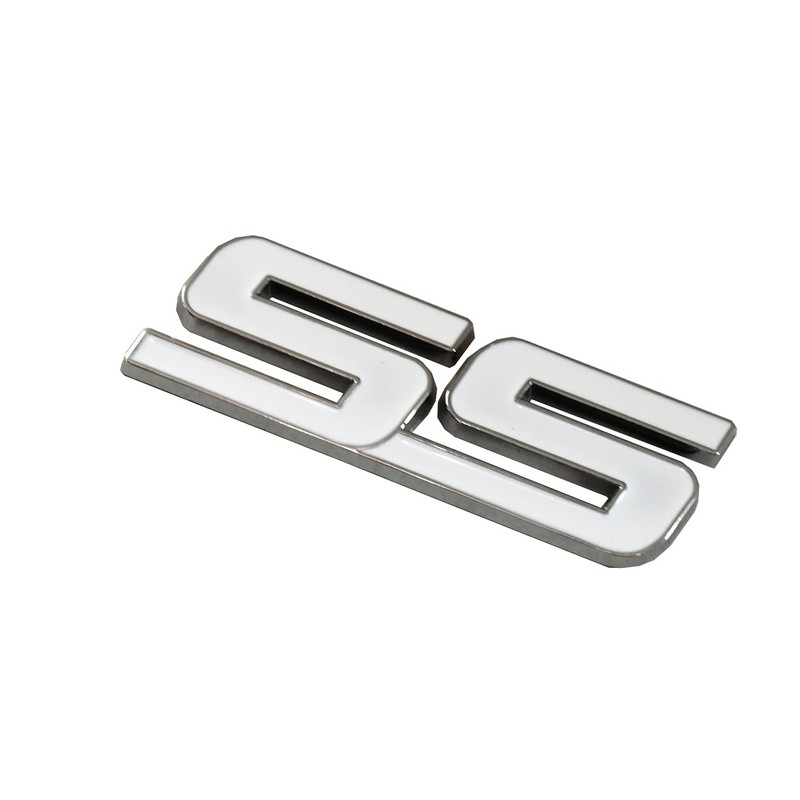 3pcs Metal SS Front Door SS Emblem Car Badge Sticker
