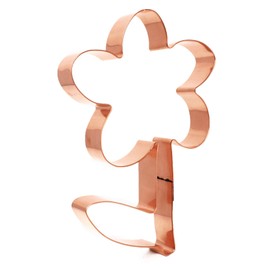 Simple Daisy with Stem Copper Flower Cookie Cutter