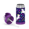 355ml FUNtainer® Vacuum Insulated Drink Bottle - Purple Unicorn