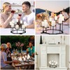 Candelabra Fireplace Candle Holder: 9 Black Iron Candelabra Fireplace Candle