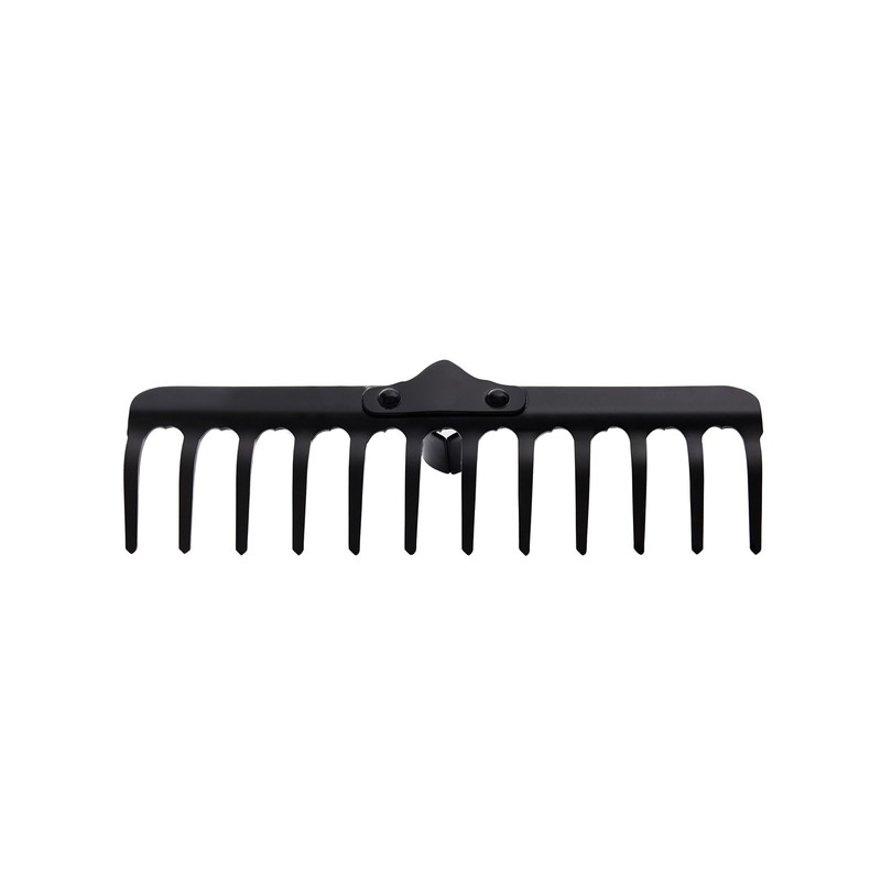KADAX Garden Rake without Handle, Metal Garden Rake, Lawn Rake