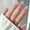Uñas Postizas con Punta Francesa, Uñas Press on para Manos,