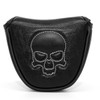Premium White Stitch Skull Design Golf Mallet Putter Cover Magnetic