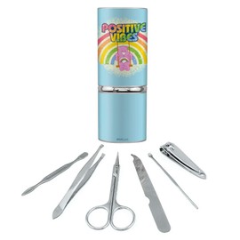 Care Bears Cheer Bear Positive Vibes Stainless Steel Manicure Pedicure Grooming Beauty Care Travel Kit