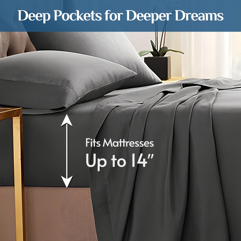 JOLLYVOGUE Twin Bed Sheet Set - 3 Piece Bed Sheets
