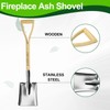 HARFINGTON Digging Shovel 32.3 x 6.9 Stainless Steel Round Spade