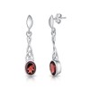 DTPSilver - 925 Sterling Silver Drop/Dangle Butterfly backs Earrings -