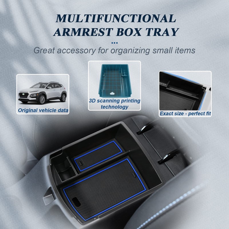 BIBIBO Storage Box for Kona Hybrid/N Line 2017-2022, Centre Console