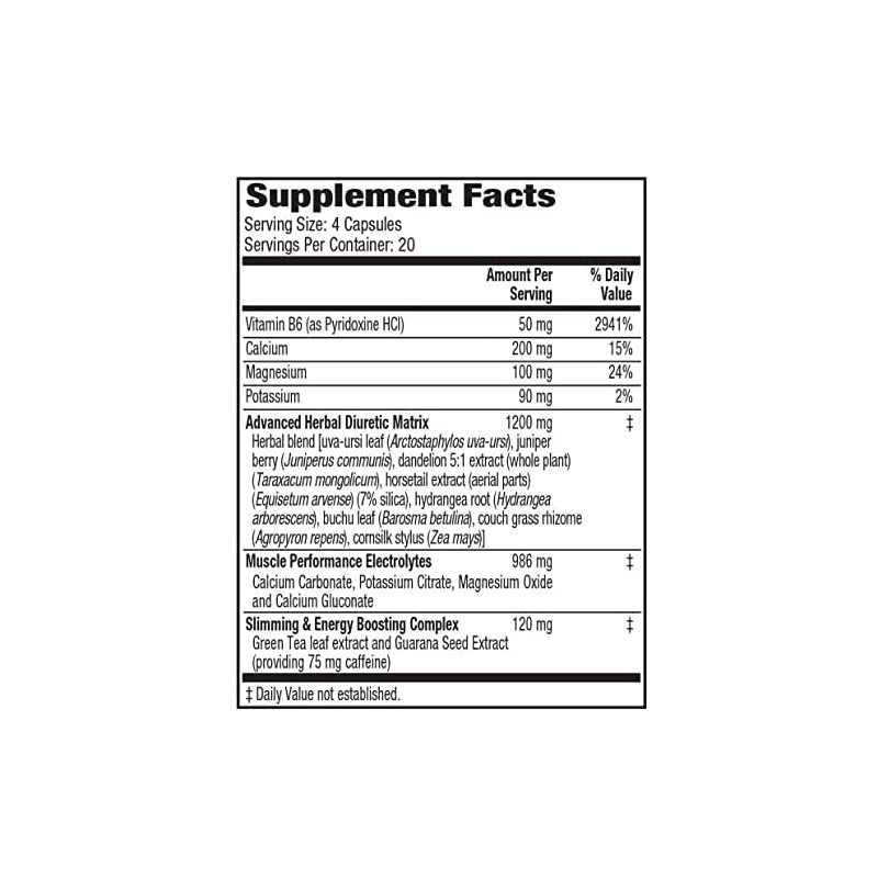 MHP Xpel Dietary Supplement - Maximum Strength Diuretic, 80 Capsules