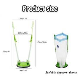 Freezer Bag Stand,3 Food Bag Holders,Food Storage Bags Clips Stands,Plastic Reusable Freezer Bag Racks Holders, Food Prep Bag Holders Stands