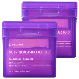 Leaders Moisturizing Nutrition Pads 150ml, 60 sheets, 2 pieces / 리더스 보습 영양 패드 150ml, 60매입, 2개