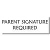 Acorn Sales - Large Parent Signature Required Rubber Stamp