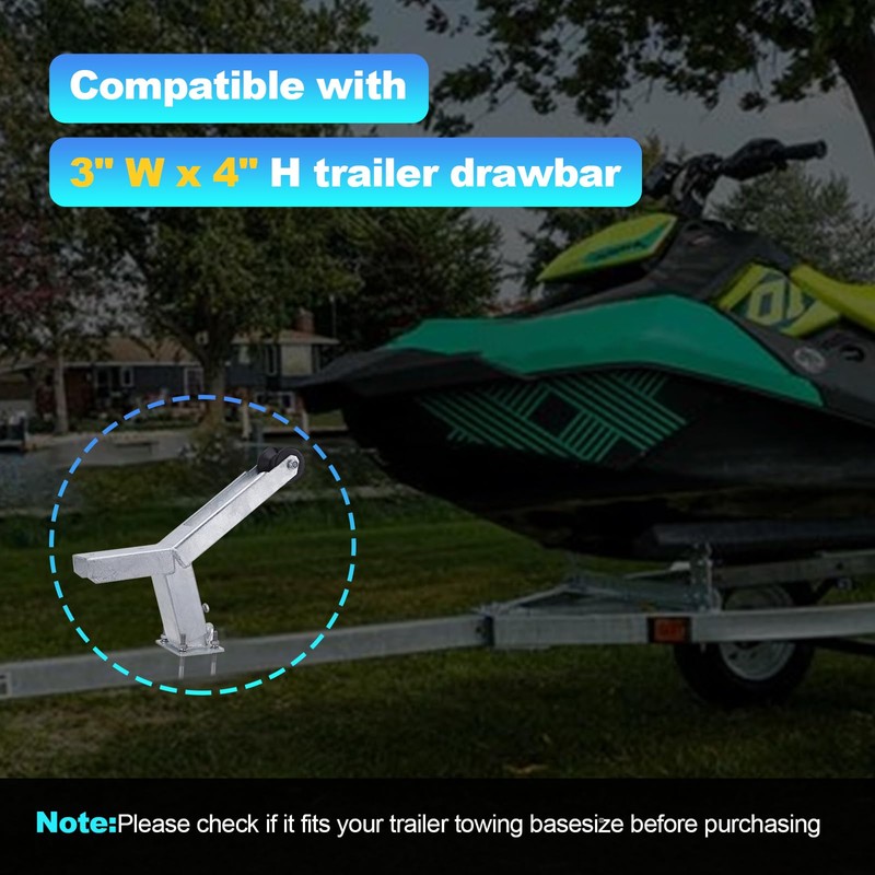 Boat Trailer Winch Stand with Roller Compatible with 3" W
