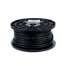 Monoprice 8.0mm Professional Microphone Bulk 16AWG Cable Cord - 100 Feet- Black With High-Purity, Oxygen Free Copper Conductors And Braided Copper Shield