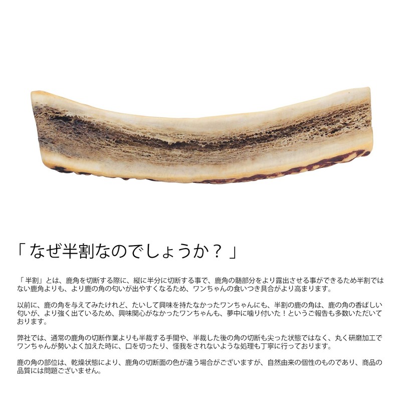 monolife Deer Antler Half Split Dog Toy, Additive-free, Snack, Ezodica,