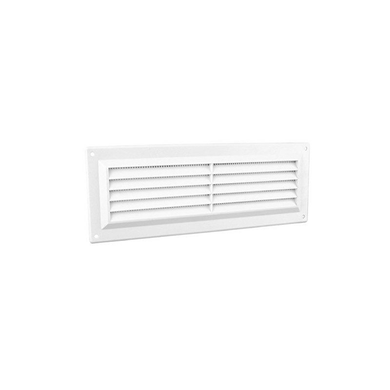 9" x 3" White Plastic Louvre Air Vent Grille with
