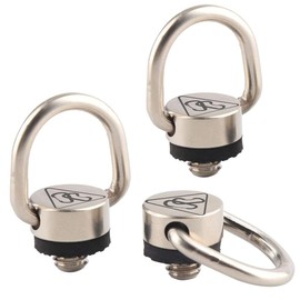 Danger Buddies Camera Carabiner Clip D-Ring - Easily Attach a Carabiner to your Camera with this 1/4-20 Tripod Mount D-Ring (3-Pack)