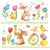 20 Napkins Easter Bunny in the Flower Meadow Easter 33
