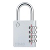 [ZARKER XD40] Heavy Duty Outdoor 4-Digit Combination Padlock for Locker,