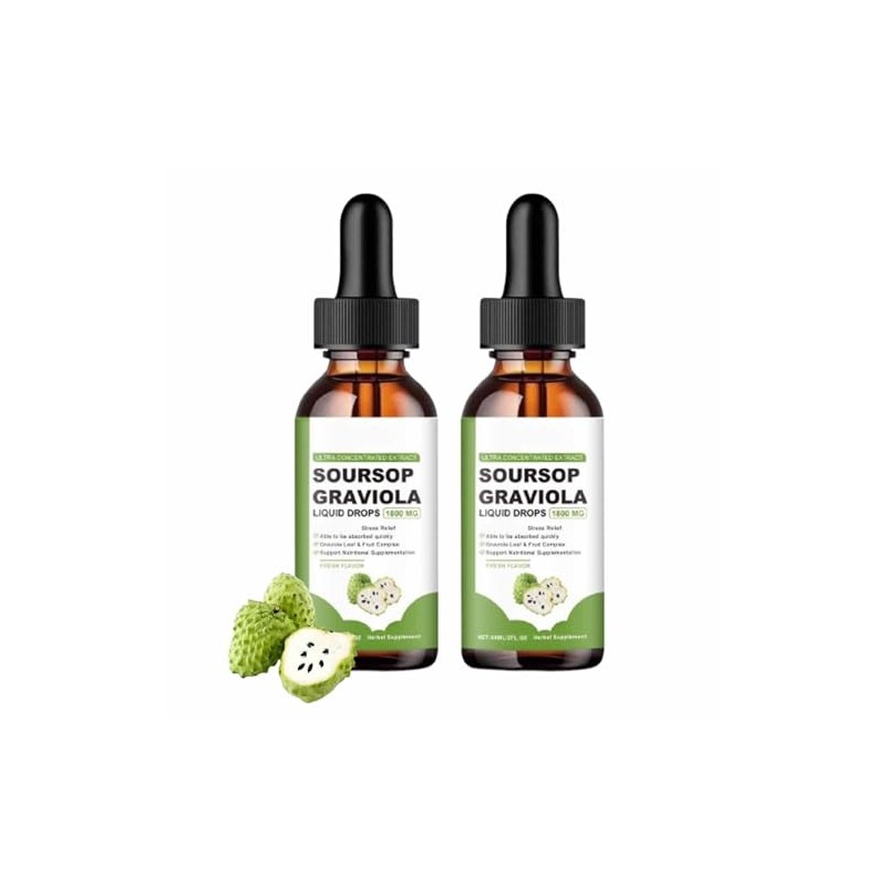 DEJIN 2 Pcs Organic Soursop Oil - Natural Graviola Extract