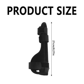 XFSRG Finger Schiene Mit Hochwertigem Material Für Zeigefinger Mittelfinger Ringfinger Kleiner Finger Ideal Für Tag Und Nacht Unterstützung(Schwarz, S)