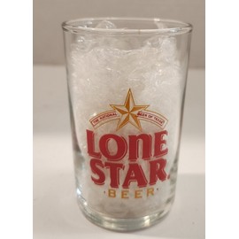LoneStar Lone Star Beer Vintage Tasting 3 1/2" Glass Hops Stars Logo 5oz New
