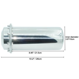 SoClaay Stainless Steel Time Capsule Anti-Corrosion Waterproof Storage Container for Keepsakes Letters Cards Photos and All Important Memories Storage and Commemorate (10.2 INCH)