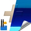 VViViD XPO Blue Gloss Chrome Chevy Bowtie Logo Wrap Kit
