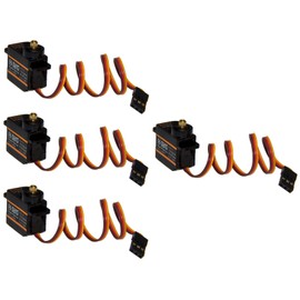 4 x Emax ES08MD Metal Gear Digital Servo RC Servo Micro 12 g 0,08s 2.4 kg