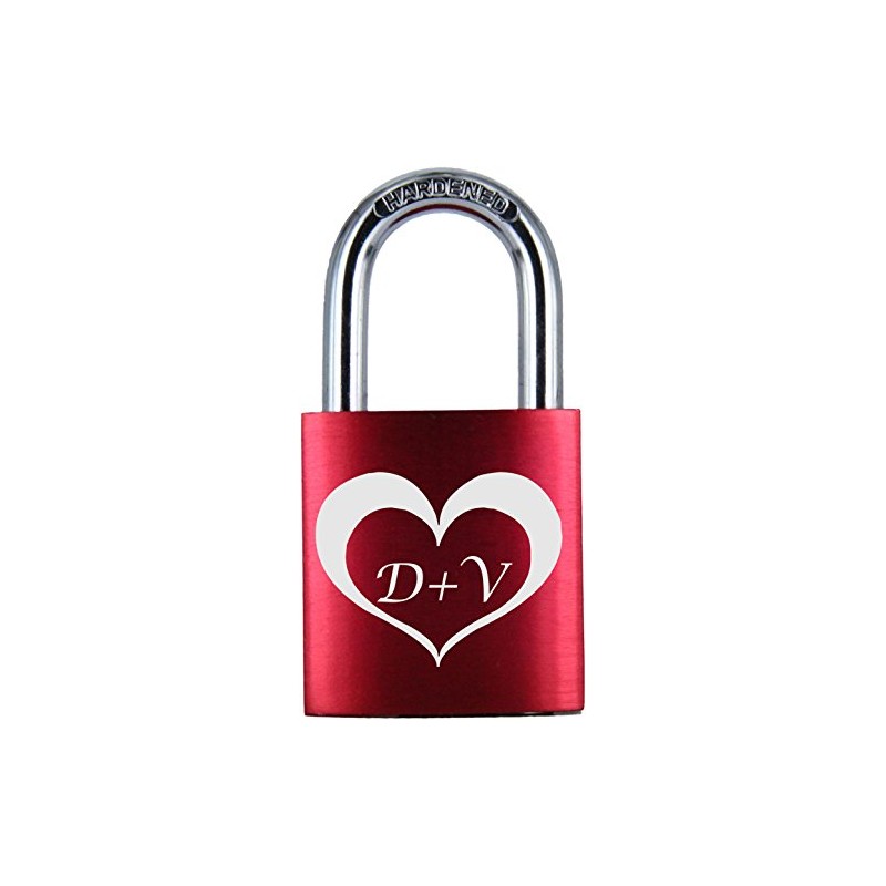 ♥ Love Goals Engraved Love Padlock with Engraving | Individual
