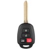 SELEAD Flip Key Fob 4 Buttons Keyless Entry Remote Shell
