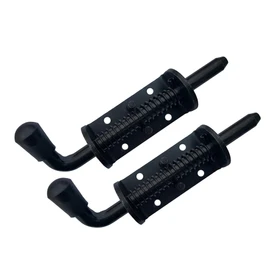 6-3/4" Heavy Duty Spring Loaded Barrel Bolt Latch for Shed Doors, RV Trailer Gates, Ramps (2)