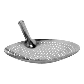 TrueCraftware 12-inch Oil Skimmer Stainless Steel Hole Size: 6mm- for Cooking and Frying Kitchen Utensils Wire Strainer Pasta Strainer Spoon Food Preparation Kitchen Strainer