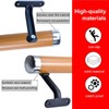 Dakzhou 6.5Ft Wooden Handrail Resin Non-Slip Stair Handrail Wall Mounted