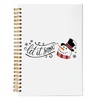 NEGIGA Let It Snow, Winter Snowman Notebook Journal, Snowman Gifts,