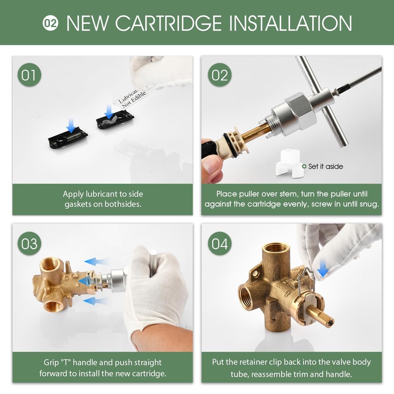 1222 replacement cartridge for One Handle Posi-Temp Shower Cartridge Replacement,Brass