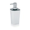 kela "Nuria Liquid Soap Dispenser, Plastic, White/Grey