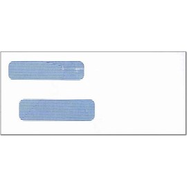 #9 Self Sealing Double Window Envelope Compatible with QuickBooks. 1,000 Count