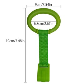 4PCS Baby Stand Pulls Ring Heat Resisting Portable Rings for Cribs and Playpens, Easy Install and Remove, Balance Training (Assorted Color)