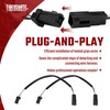 TIGERSGATE 2 Pieces Heated Grips Wire Extension Harness for 2008-2023
