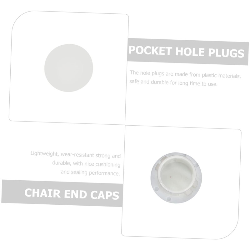 Outanaya 120 Pack Assorted Size Plastic Hole Plugs Furniture Chair