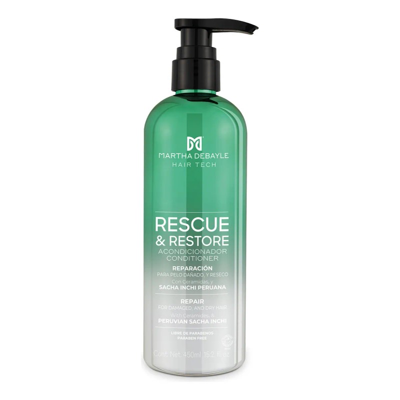 Martha Debyale Hair Tech Rescue Restore Acondicionador Restauración Sacha Inchi