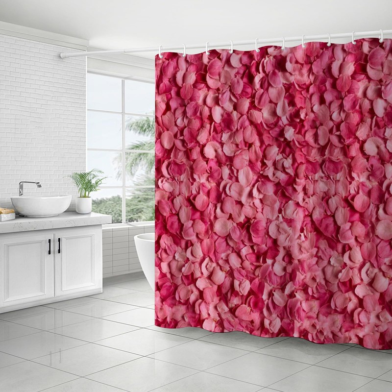 FAIRYGATE B8416 Shower Curtain Pink 180 x 180 cm Vintage