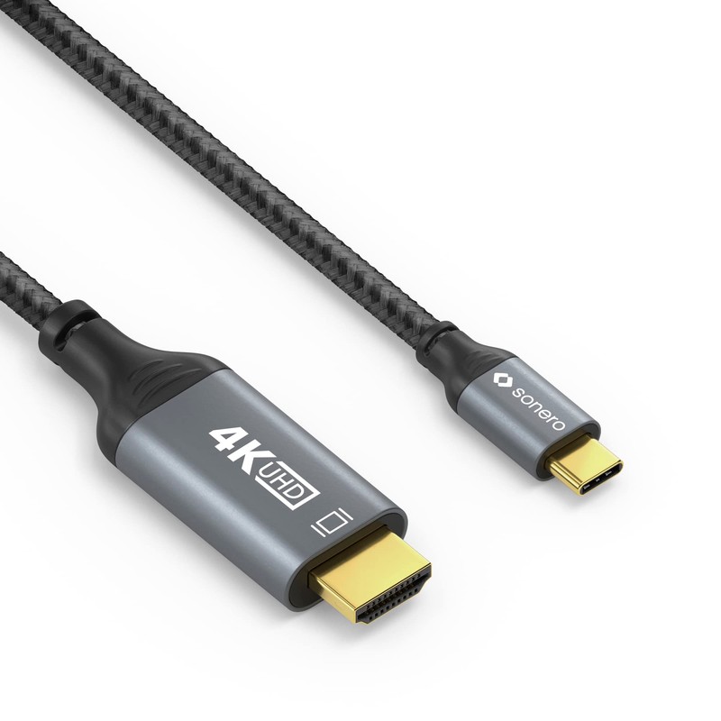 Sonero® 4K USB-C auf HDMI Kabel, HDMI Stecker auf USB-C