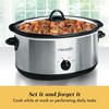 Crock-Pot 7 Quart Oval Manual Slow Cooker, Stainless Steel (SCV700-S-BR),