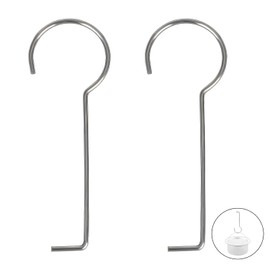 2 Pcs Drain Key Stainless Steel Drain Grate Puller Lift Out Key Drain Grate Lifting Hook for Shower Drain Cleaning, 2.5 mm / 0.1 Inch Thick, No Easily Bend