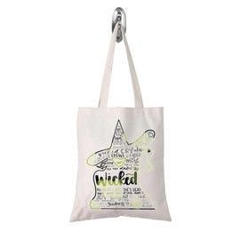 TSOTMO Broadway Musical Inspired Tote Bag Musical Theatre Gift Musical Lover Gift for Best Friend Sister (NOW AT LAST tote)