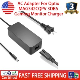 Zhazpor AC Adapter For Optix MAG342CQPV 3DB6 Gaming Monitor Charger Power Cord PSU